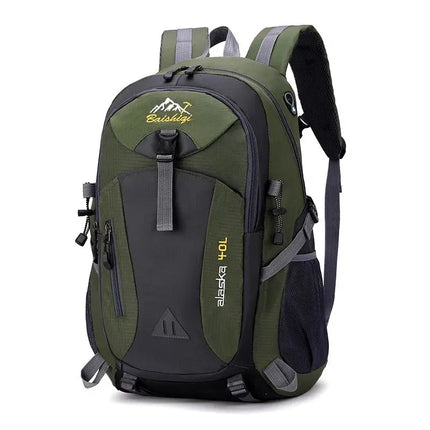 Waterproof 40L Outdoor Hiking Backpack – Large Capacity, Rain-Proof, Travel and Trekking Rucksack