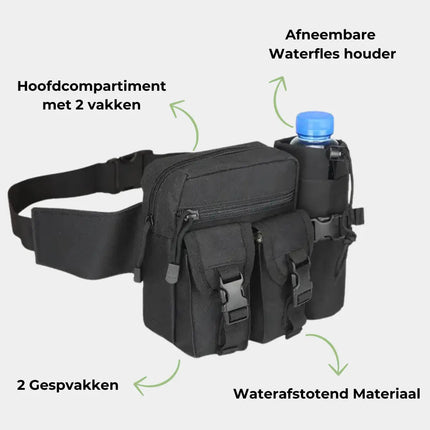 Outdoor Waist Pack with Water Bottle Holder – Durable & Practical Hydration Belt for Hiking, Running, Travel & Everyday Use