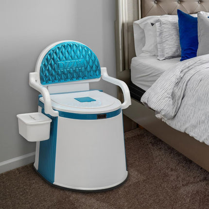 Portable Camping Toilet with Removable Waste Tank & Built-In Toilet Paper Holder – Compact & Odor-Control Design