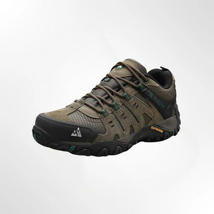 Ledorin Men's Leather Hiking Shoes – Outdoor Walking Shoes