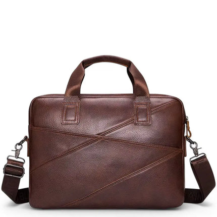 Premium Brown Leather Laptop Bag – Stylish & Durable Briefcase for Men and Women