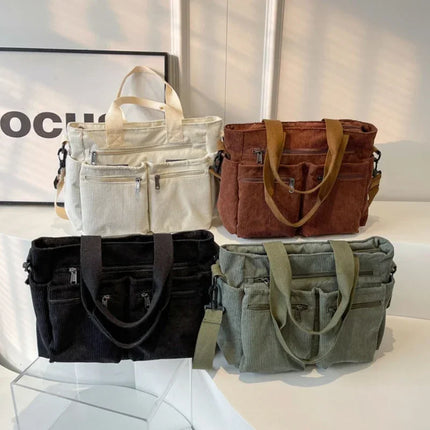 Vintage Canvas Shoulder Bag for Men & Women – Spacious, Durable & Practical Crossbody Messenger Bag