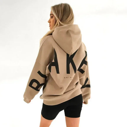 Statement Hoodie "BLANK" – Oversized Unisex Trui with Backprint & Armdetails