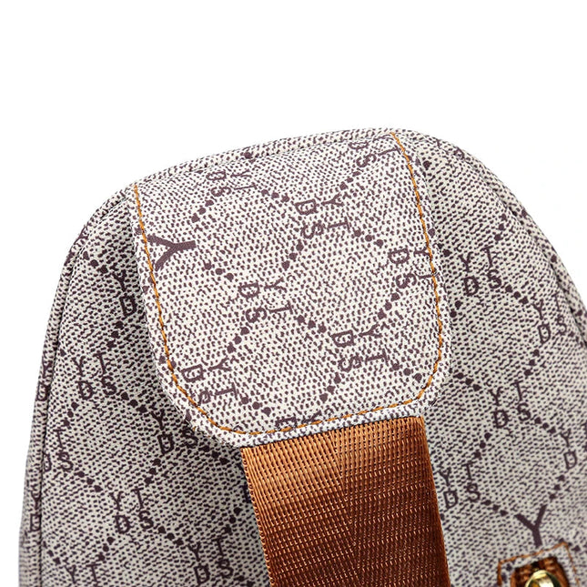 Luxe Leather Crossbody Backpack – Stylish, Compact & Comfortable Design