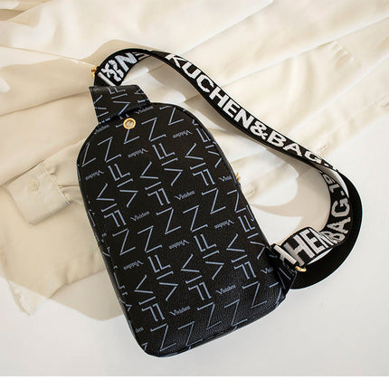 Streetstyle Mini Backpack & Crossbody Bag – Trendy Printed Shoulder Bag with Zipper Closure – Compact & Versatile Fashion Accessory