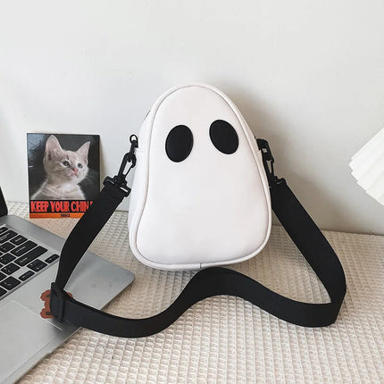 Cute Ghost Backpack – Plush Spooky Daypack for Kids & Teens | Trendy, Lightweight & Adjustable