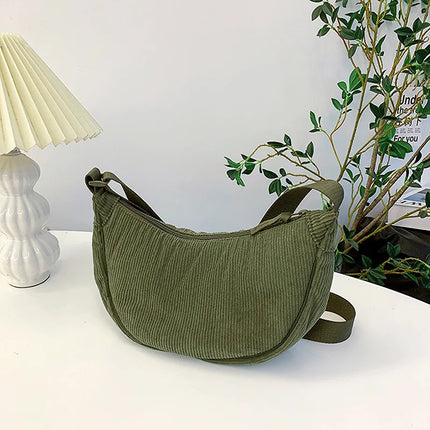 Corduroy Crossbody Bag – Soft, Lightweight & Stylish Everyday Purse