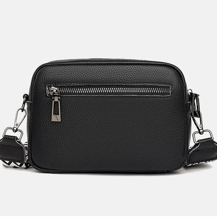 Trendy Women's Crossbody Bag with Wide Strap & Mini Pouch – Stylish & Practical for Daily Use