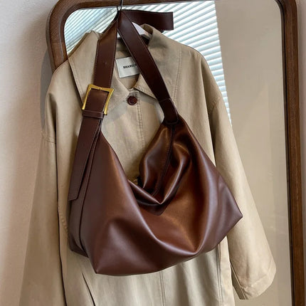 Minimalist Vegan Leather Shoulder Bag – Stylish & Practical Everyday Tote for Women