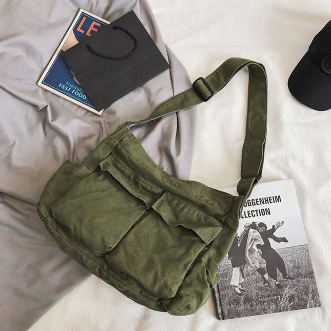 Canvas Shoulder Bag – Spacious, Lightweight & Stylish Everyday Tote