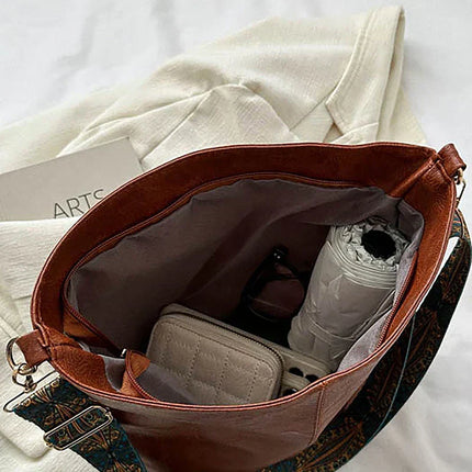 Estelle Luxe Women's Leather Shoulder Bag – Spacious & Stylish Handbag for Daily Use & Travel