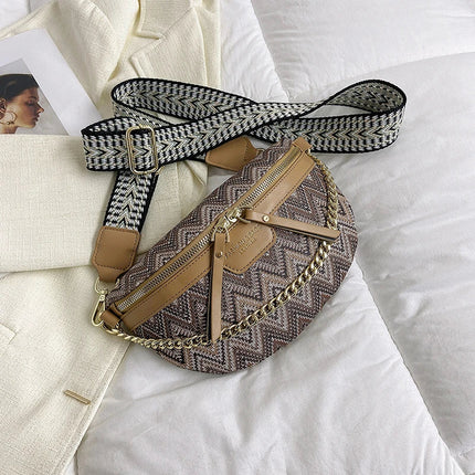 Boho Patchwork Crossbody Bag – Colorful Hippie Festival Sling Purse