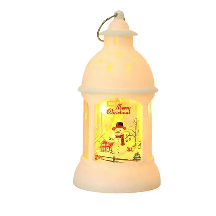 Battery-Powered LED Christmas Lantern – Warm Holiday Decor for Indoors & Outdoors