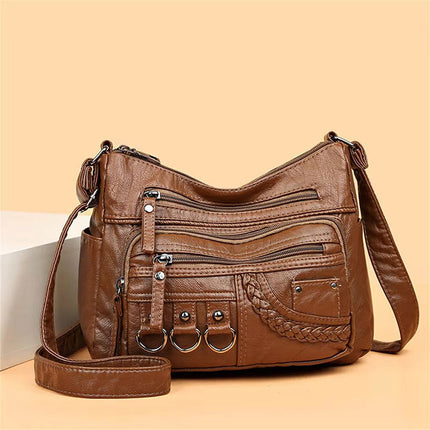 Women's Multi-Pocket Shoulder Bag – Stylish, Spacious & Functional Handbag