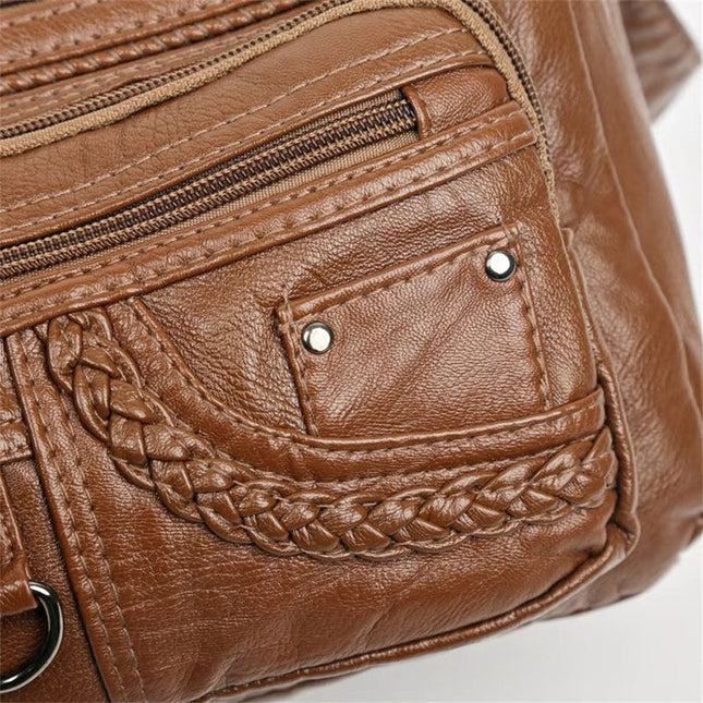 Women's Multi-Pocket Shoulder Bag – Stylish, Spacious & Functional Handbag