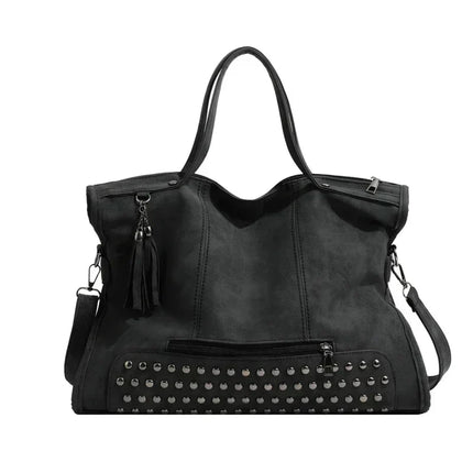 Women’s Large Faux Leather Tote Bag | Spacious Shoulder / Handbag for Work & Daily Use