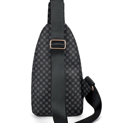 Luxe Checkered Crossbody Belt Bag – Stylish Plaid Fanny Pack with Adjustable Strap for Women