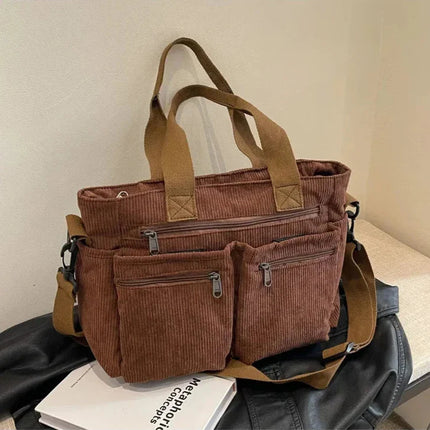 Vintage Canvas Shoulder Bag for Men & Women – Spacious, Durable & Practical Crossbody Messenger Bag