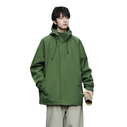 Men’s Plus Size Hooded Ski Jacket – Winter Waterproof Snow Coat