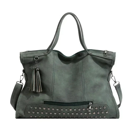 Women’s Large Faux Leather Tote Bag | Spacious Shoulder / Handbag for Work & Daily Use