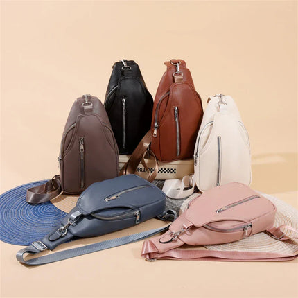Modern Minimalist Compact Crossbody Sling Bag – Small Shoulder Bag with Adjustable Strap for Everyday Use