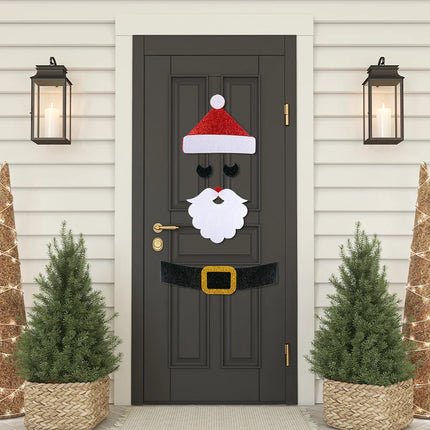 Reusable Christmas Window Stickers – Cotton & Paper Holiday Décor for Windows and Doors (Multiple Sizes)
