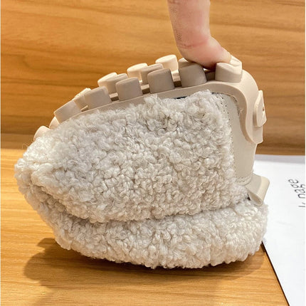 Women’s Fluffy Fur-Lined Loafers – Warm Winter Slip-On Slippers (Indoor & Outdoor)