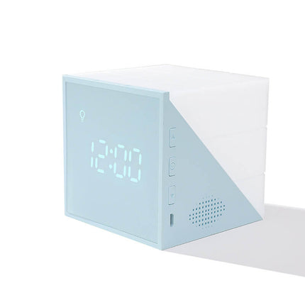 Modern Cube LED Alarm Clock – Adjustable Brightness, Digital Display & Stylish Home Decor