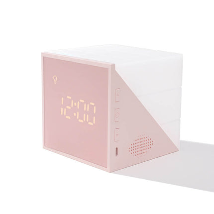Modern Cube LED Alarm Clock – Adjustable Brightness, Digital Display & Stylish Home Decor