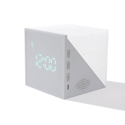 Modern Cube LED Alarm Clock – Adjustable Brightness, Digital Display & Stylish Home Decor