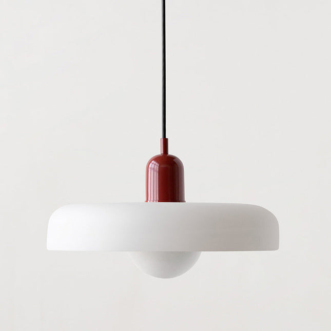 Color-Splash Glass Pendant Light 9.8" º 7.1" / 13.8" º 8.7" – Modern Adjustable Hanging Lamp for Kitchen, Dining & Living Room