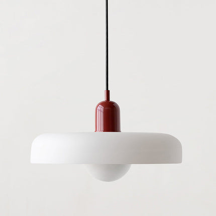 Modern Art Deco Glass Pendant Light – Colorful Halo Ceiling Lamp 9.8"–13.8" Diameter