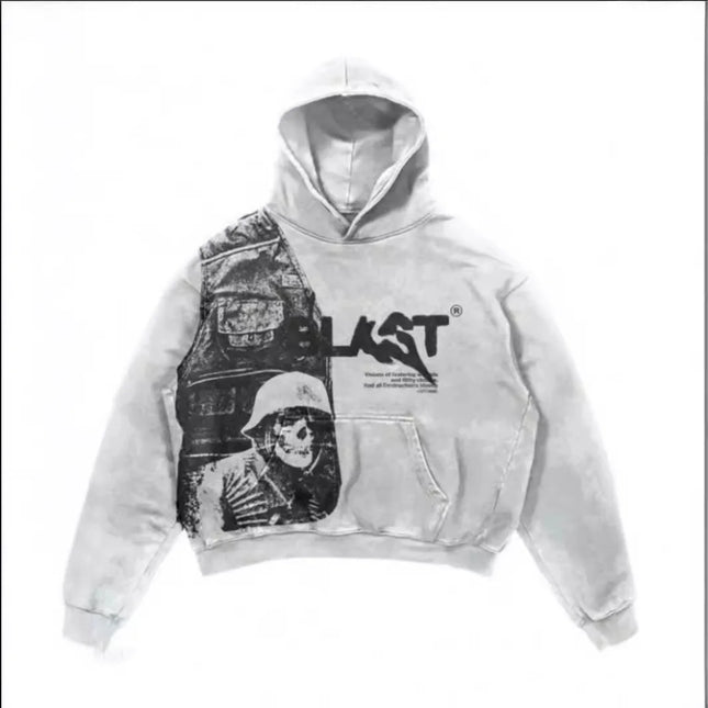 Unisex Streetwear Hoodie with Graphic Print – Oversized Fit | Multiple Colors