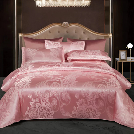 Luxe Satin Floral Duvet Cover Set – Silky Smooth Bedding for a Cool, Elegant Sleep