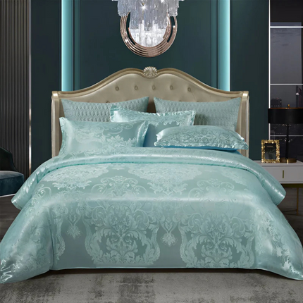 Luxe Satin Floral Duvet Cover Set – Silky Smooth Bedding for a Cool, Elegant Sleep