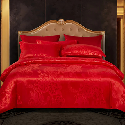Luxe Satin Floral Duvet Cover Set – Silky Smooth Bedding for a Cool, Elegant Sleep