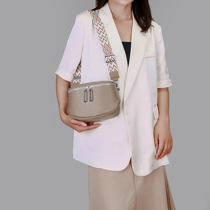 Elegant Crossbody Waist Bag with Wide Strap | Luxury Convertible Hip & Shoulder Bag