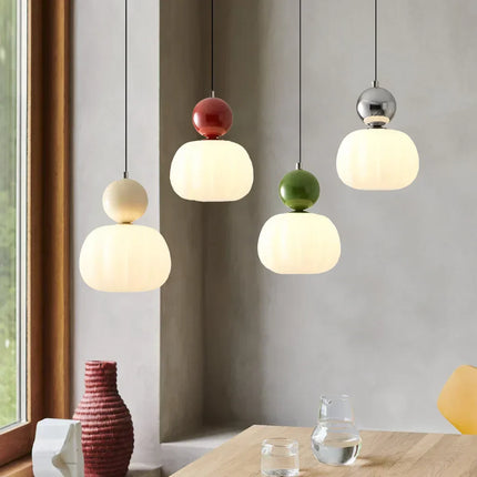 Elegant Art Deco Pendant Light – Cream Shade Ceiling Lamp with Adjustable Height