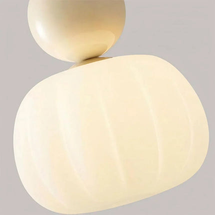 Elegant Art Deco Pendant Light – Cream Shade Ceiling Lamp with Adjustable Height