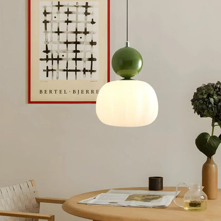 Elegant Art Deco Pendant Light – Cream Shade Ceiling Lamp with Adjustable Height