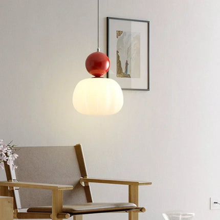 Elegant Art Deco Pendant Light – Cream Shade Ceiling Lamp with Adjustable Height