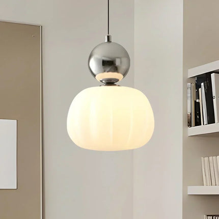 Elegant Art Deco Pendant Light – Cream Shade Ceiling Lamp with Adjustable Height