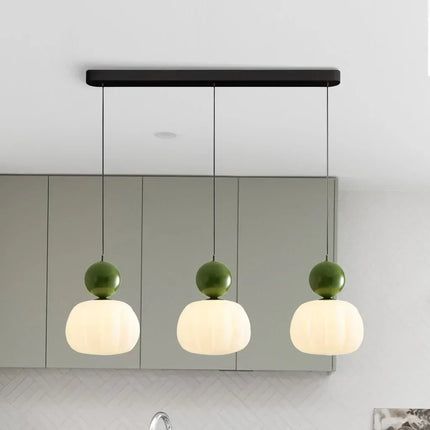 Art Deco Pendant Light – Cream G9 Hanging Lamp with Adjustable Cable