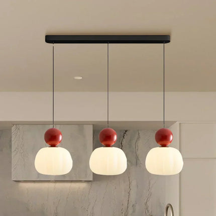 Elegant Art Deco Pendant Light – Cream Shade Ceiling Lamp with Adjustable Height
