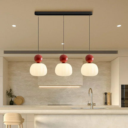 Elegant Art Deco Pendant Light – Cream Shade Ceiling Lamp with Adjustable Height