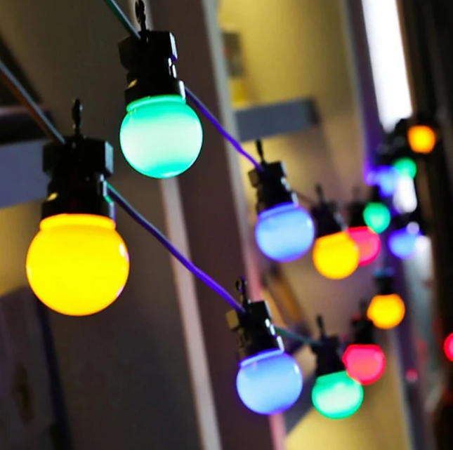Christmas LED String Lights 16.4 ft – Warm White or Multicolor Fairy Lights for Indoor & Outdoor Decor