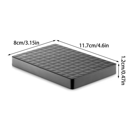 External Hard Drive 2TB – USB 3.0 Portable Data Storage | Fast & Compact Backup Drive for Windows, Mac & Linux