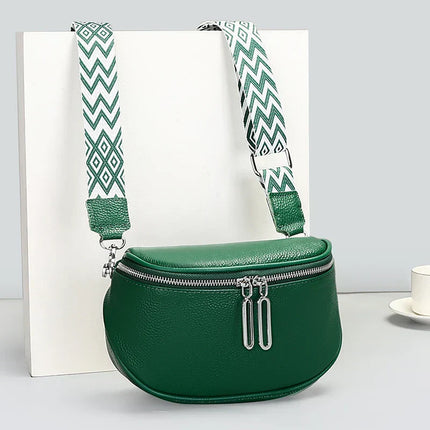 Elegant Crossbody Waist Bag with Wide Strap | Luxury Convertible Hip & Shoulder Bag