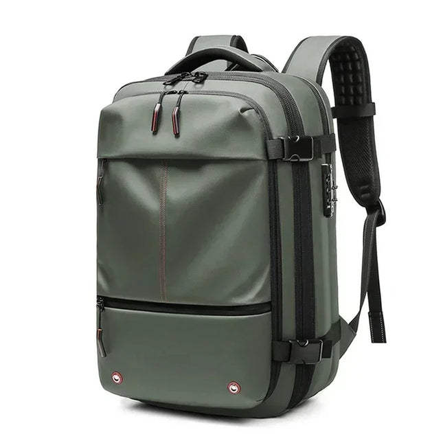 Waterproof Anti-Theft Laptop Travel Backpack – 40L Carry-On Bag with USB Port & TSA Lock