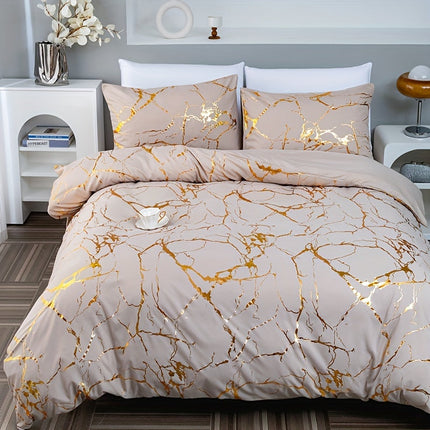 Luxury Marble-Print Duvet Cover – Soft, Breathable Bedding for Modern Bedrooms